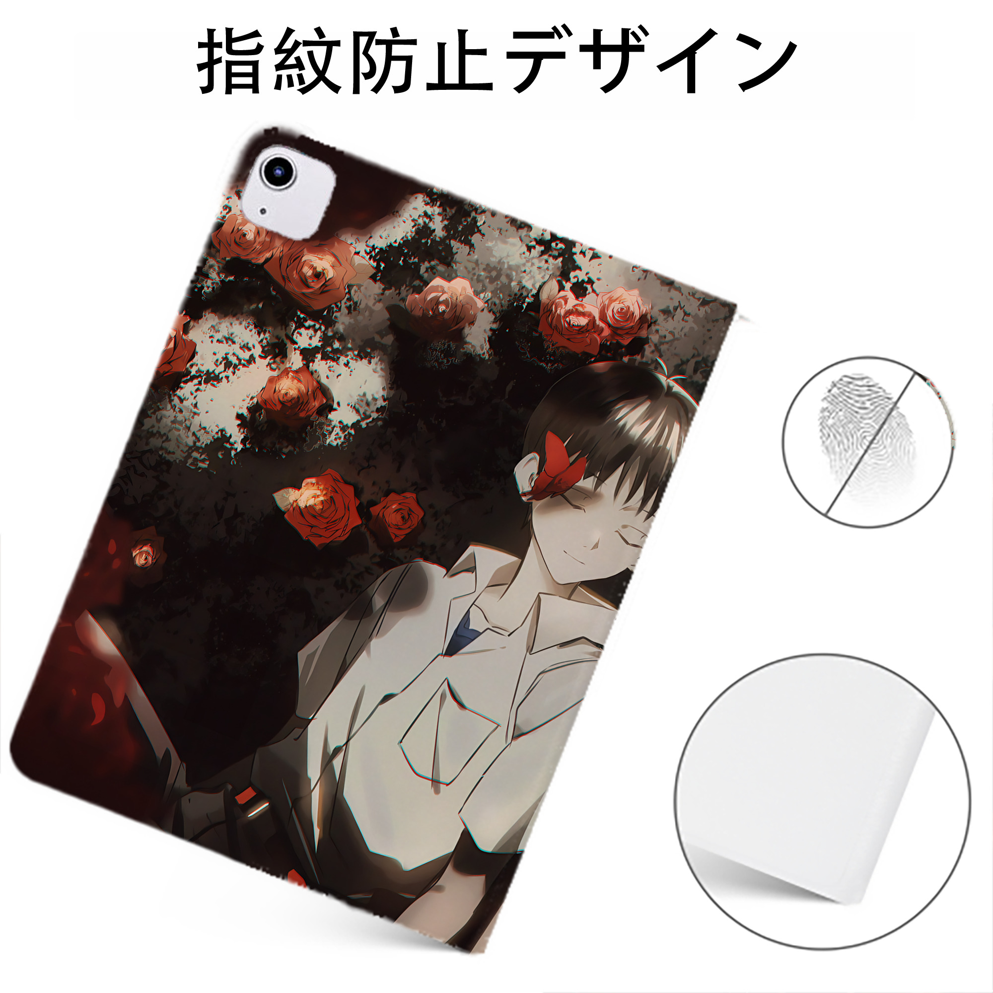 （画像用） EVA 新世紀エヴァンゲリオン IPadケース ペンホルダー付き ブックスタイルデザイン
